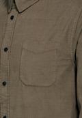 Cordhemd mit Knopfleiste mocha brown
