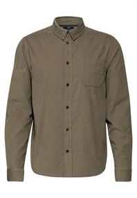 Cordhemd mit Knopfleiste mocha brown