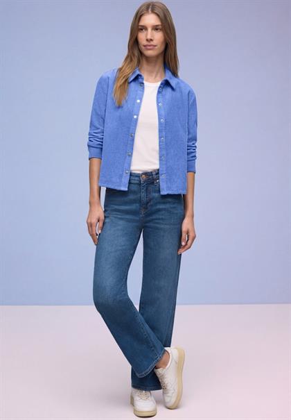 Cordhemdbluse bonnet blue