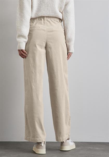 Cordhose im Casual Fit pebble beige