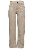 Cordhose mit Patch Pockets dark morn beige