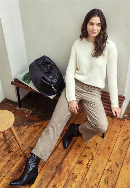 Cordhose mit Patch Pockets dark morn beige