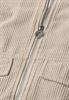 Cordjacke mit Hemdkragen und Zipper clay sand