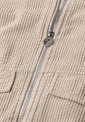 Cordjacke mit Hemdkragen und Zipper clay sand