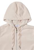 Cordjacke mit Kapuze oat milk beige