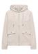Cordjacke mit Kapuze oat milk beige
