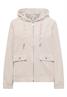 Cordjacke mit Kapuze oat milk beige