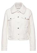Cordjacke mit Teddy Kragen lucid white
