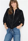 Cordjacke mit Tunnelzug black