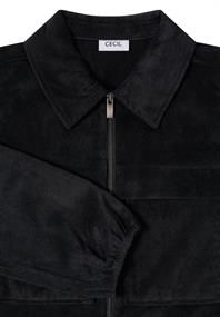 Cordjacke mit Tunnelzug black