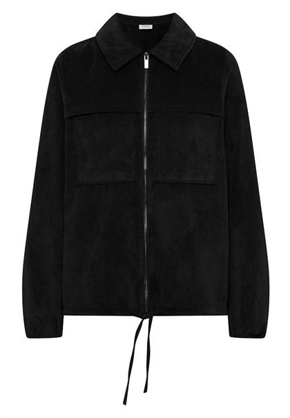 Cordjacke mit Tunnelzug black