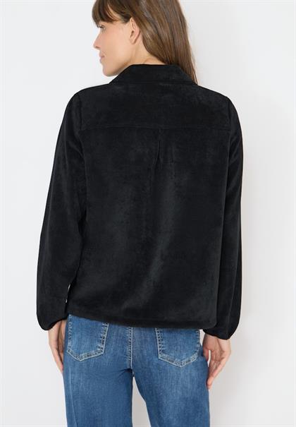 Cordjacke mit Tunnelzug black