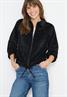 Cordjacke mit Tunnelzug black