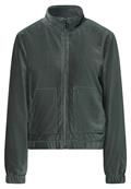 Cordjacke mit Zipper balsam green