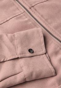 Cordjacke mit Zipper faded rose
