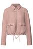 Cordjacke mit Zipper faded rose