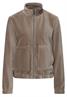 Cordjacke mit Zipper silk brown