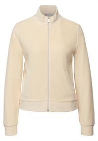 Cordjacke mit Zipper soft beige