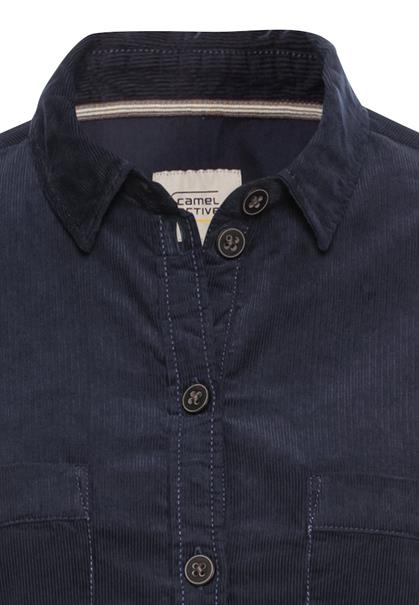 Cordkleid aus reiner Baumwolle night blue