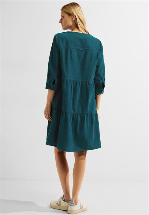 Cecil Damen Kleid Cordkleid mit 3/4-Arm deep lake green bequem online  kaufen bei