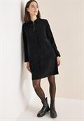 Cordkleid mit Zipper black