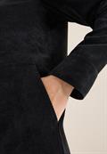 Cordkleid mit Zipper black