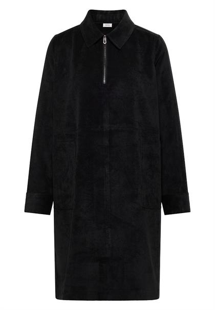 Cordkleid mit Zipper black