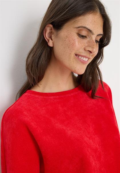 Cordshirt fiery red