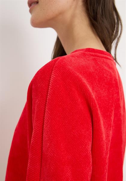 Cordshirt fiery red