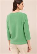 Cordshirt in Unifarbe fennel green