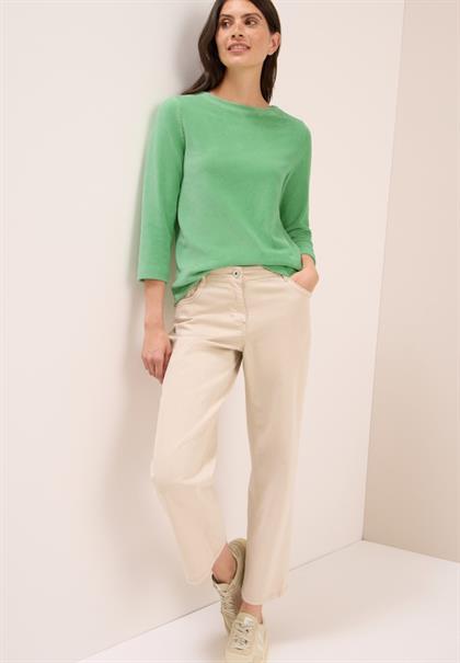 Cordshirt in Unifarbe fennel green