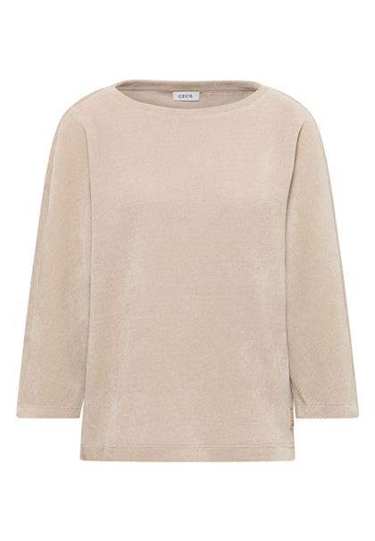 Cordshirt oat milk beige