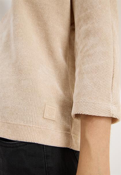Cordshirt oat milk beige