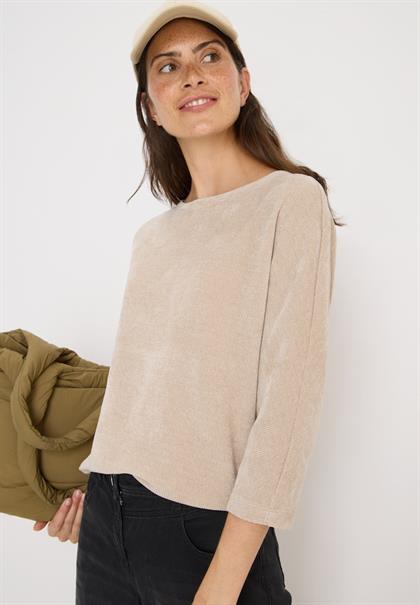 Cordshirt oat milk beige