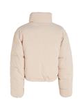 CORDUROY CROPPED PUFFER putty beige