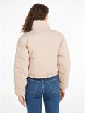 CORDUROY CROPPED PUFFER putty beige