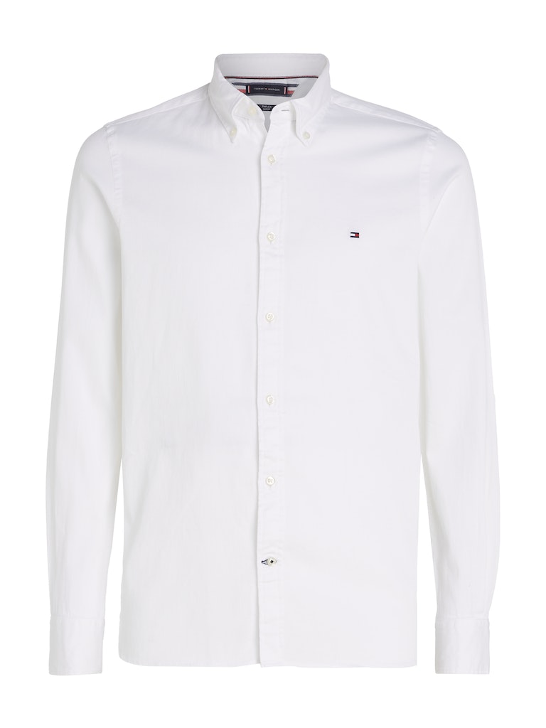 Tommy Hilfiger Herren Langarmhemd CORE FLEX DOBBY SF SHIRT calm 
