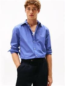 CORE HAIRLINE POPLIN RF SHIRT wedge blue - stripe