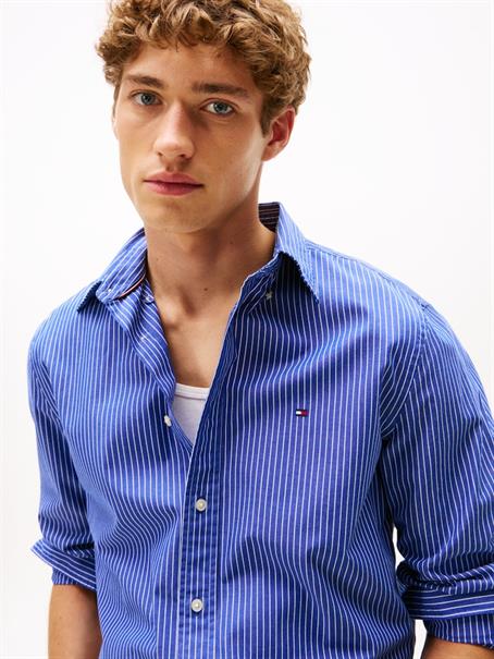 CORE HAIRLINE POPLIN RF SHIRT wedge blue - stripe