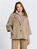 Cosy Cape Jacke im 2-in-1-Look soft taupe grey