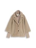 Cosy Cape Jacke im 2-in-1-Look soft taupe grey