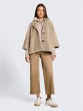 Cosy Cape Jacke im 2-in-1-Look soft taupe grey