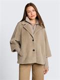 Cosy Cape Jacke im 2-in-1-Look soft taupe grey