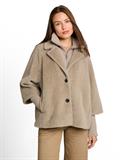 Cosy Cape Jacke im 2-in-1-Look soft taupe grey