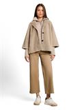 Cosy Cape Jacke im 2-in-1-Look soft taupe grey