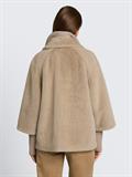 Cosy Cape Jacke im 2-in-1-Look soft taupe grey
