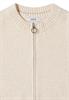 Cosy Cardigan mit Zipper oat milk beige melange