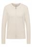 Cosy Cardigan mit Zipper oat milk beige melange