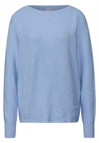 Cosy Dolman Pullover frosted blue mel.