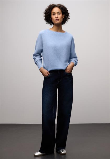 Cosy Dolman Pullover frosted blue mel.